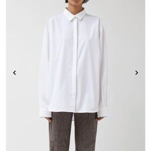 Toteme oversized cotton poplin shirt S
